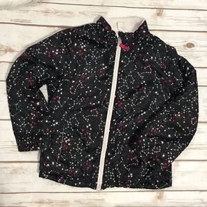D Girls Black Star Jacket‎ Coat size small sale